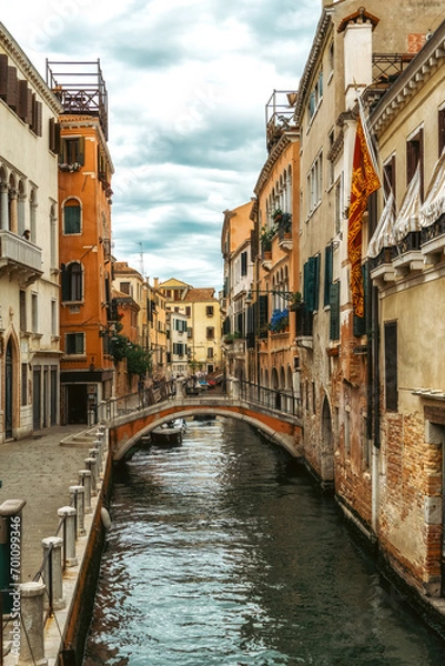 Obraz Canal in Venice, Italy. Architecture and landmarks of Venice