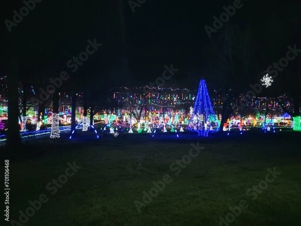 Fototapeta Christmas Light Display