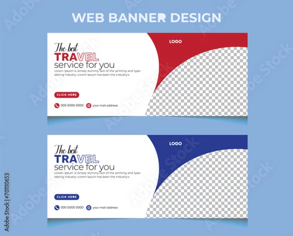 Obraz Modern Web banner Design