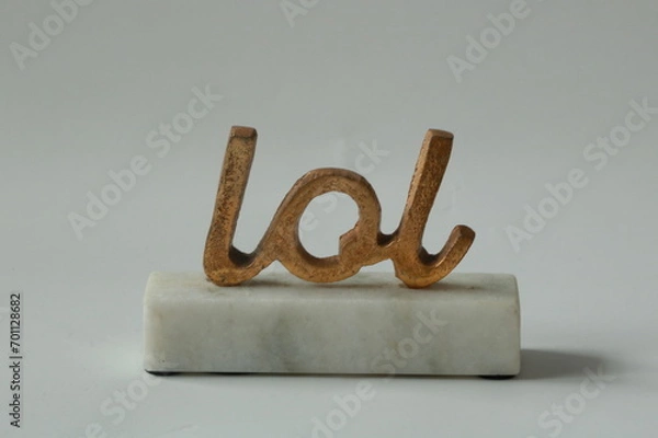 Obraz metal and marble decor