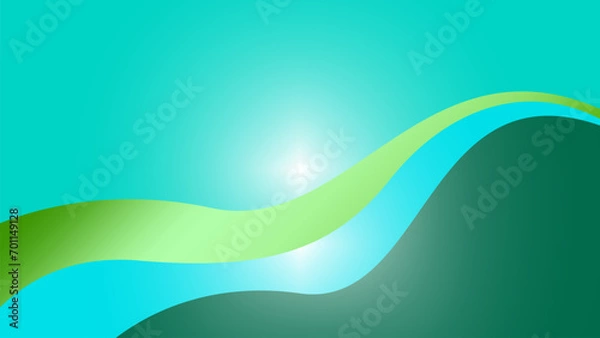 Fototapeta Abstract curvy gradient background with soft and modern color combination	