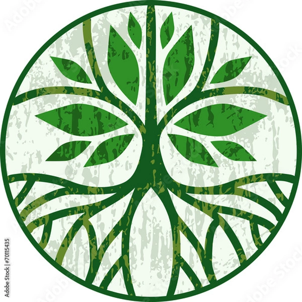 Obraz Seria okrągłych drzew