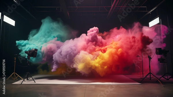 Fototapeta Creative colorful Studio decoration