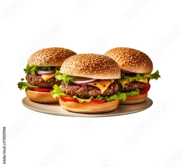 Obraz delicious hamburgers