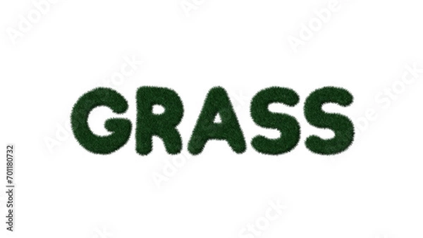 Fototapeta Grass Text