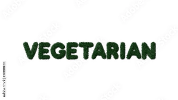 Fototapeta Grass Text