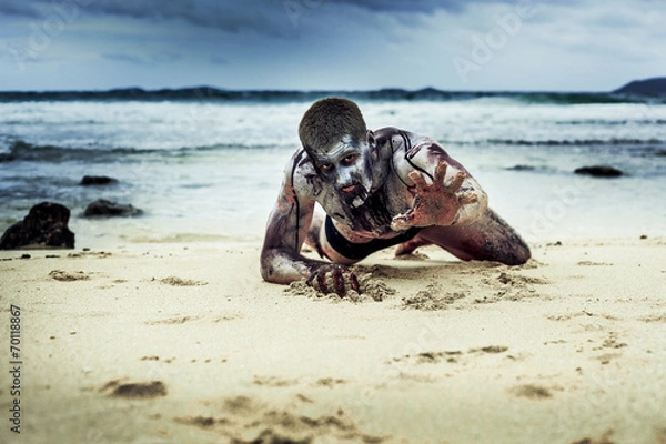 Obraz zombie on the beach