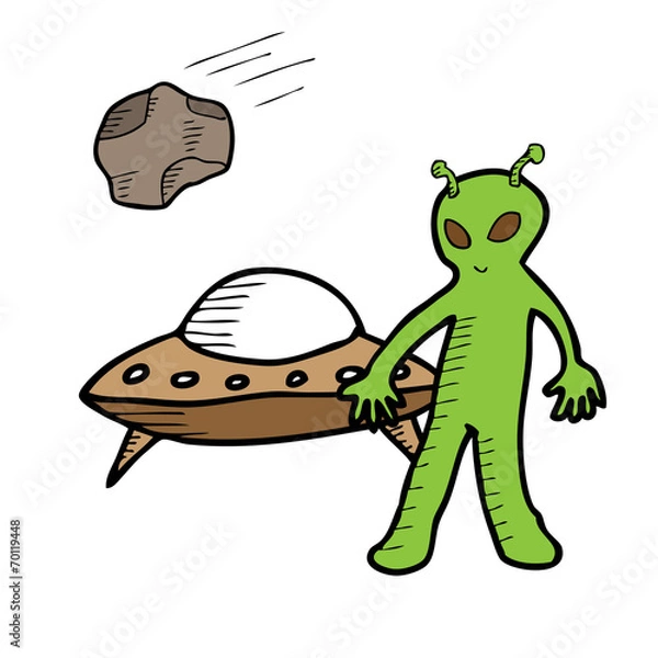 Fototapeta Alien UFO