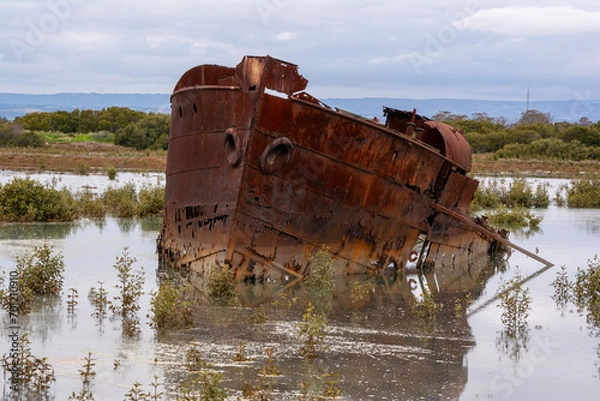 Fototapeta The Excelsior Shipwreck, Mutton Cove, Port Adelaide
