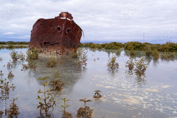 Fototapeta The Excelsior Shipwreck, Mutton Cove, Port Adelaide