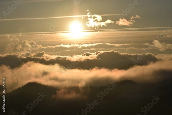 Obraz sunrise in the mountains