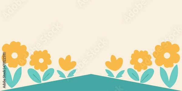 Fototapeta Cute happy wallpaper background vector.
