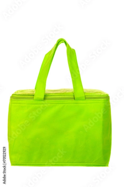 Obraz Green cooling bag with zipper