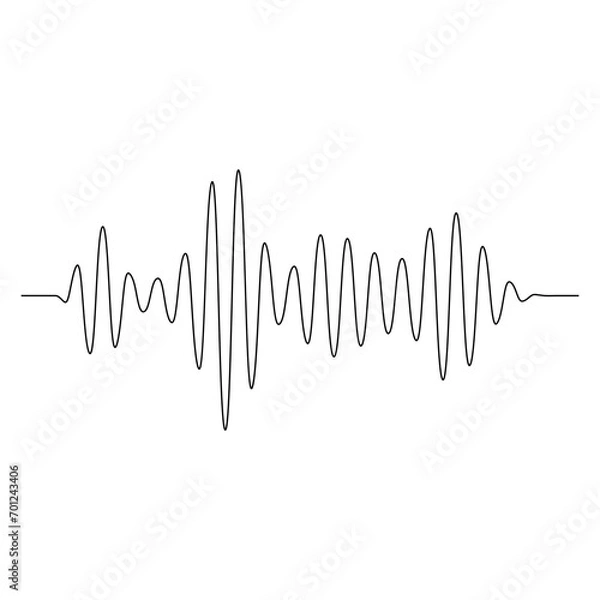 Fototapeta Sound Wave Element