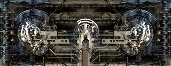 Obraz Technically electronic background