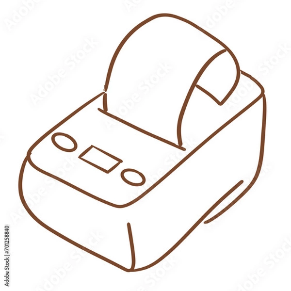 Obraz office appliance_slip billing printer