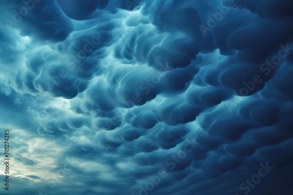 Fototapeta Cloudy Sky with Scattered Clouds