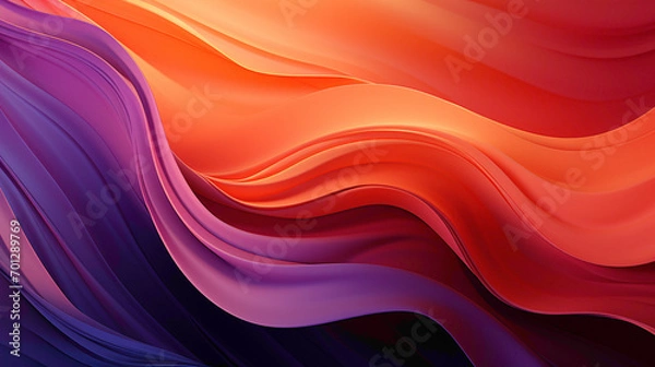Obraz A fiery sunset gradient blending orange and magenta.