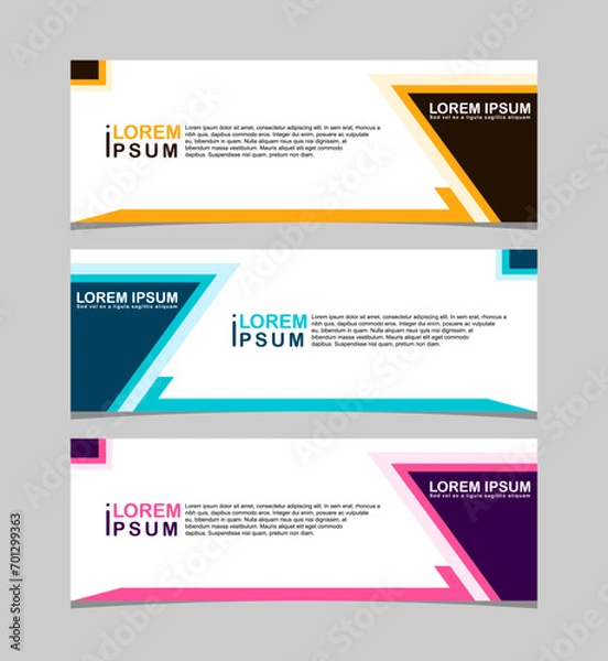 Obraz Abstract vector design banner web template. banner design eps 10