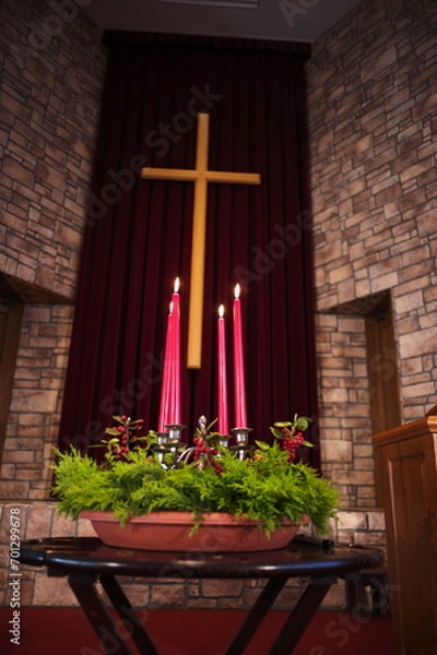 Fototapeta クリスマス アドベント礼拝