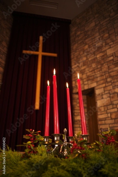 Fototapeta クリスマス アドベント礼拝