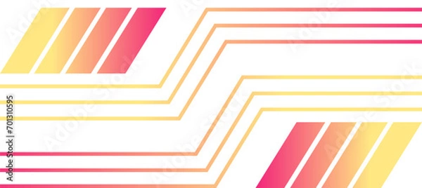 Fototapeta techno lines geometric orange gradient design background