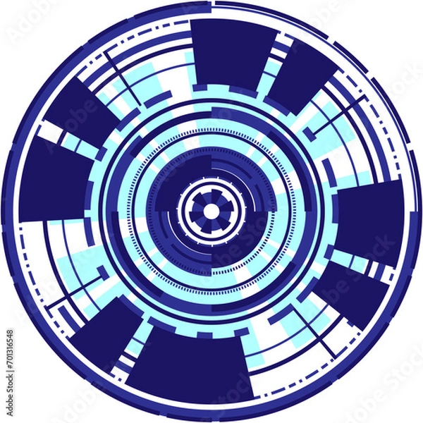 Fototapeta Abstract Technology Circle Digital Futuristic