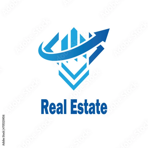 Fototapeta Real Estate Business Logo Template, Building, Property Developmen