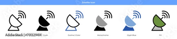 Fototapeta Satelite Icon Set Vector