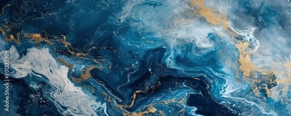 Obraz Blue marble background.