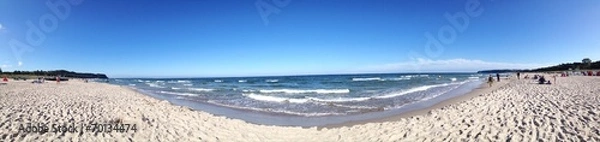 Obraz Panorama, Sandstrand, Ostseebad Baabe