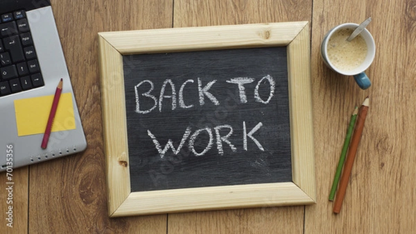 Obraz Back to work