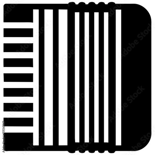 Obraz Accordion vektor icon illustation