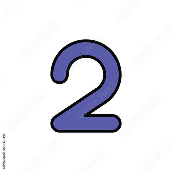 Fototapeta 2 icon design with white background stock illustration