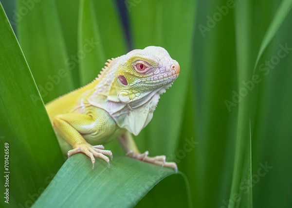 Fototapeta chameleon on a branch