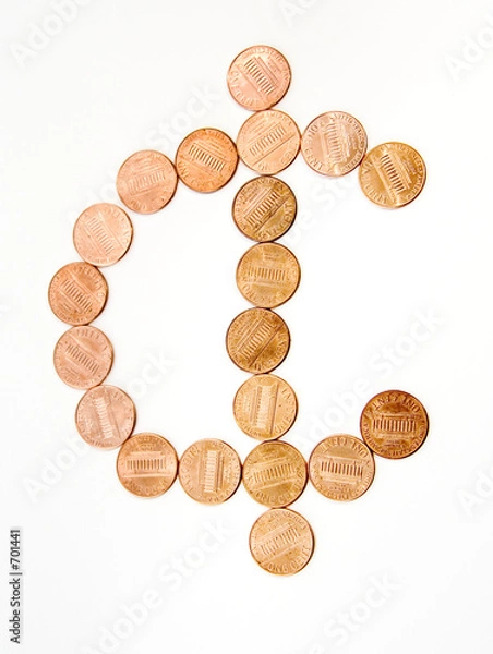 Fototapeta coins with clipping path