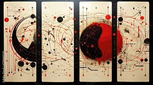 Fototapeta Abstract Orbital Dance