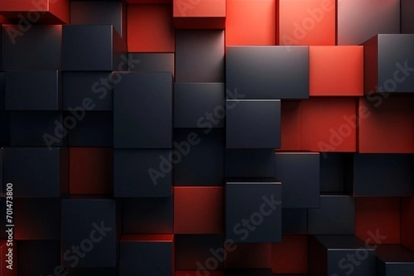 Fototapeta abstract background with cubes