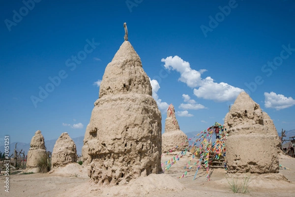 Obraz Ancient Building in ningxia,china