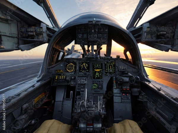 Obraz cockpit jet