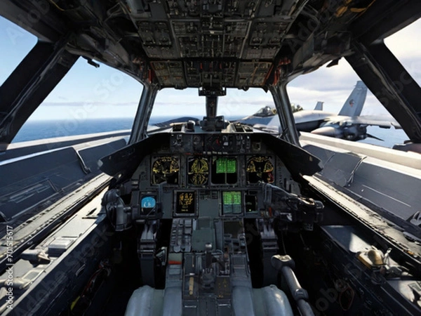 Obraz cockpit jet