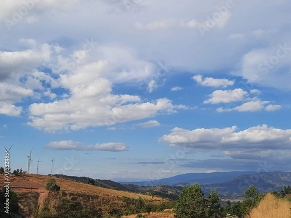 Obraz clouds over the mountains