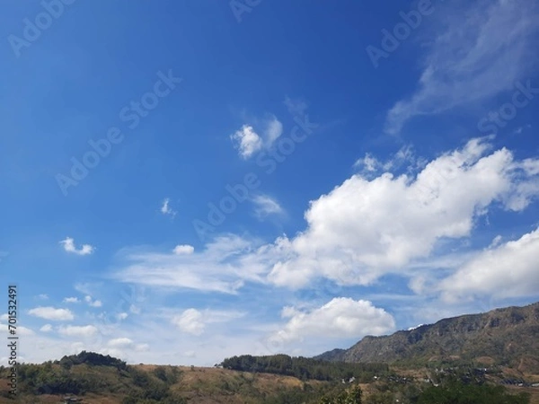 Obraz clouds over the mountains