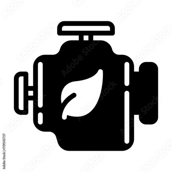 Fototapeta engine glyph icon