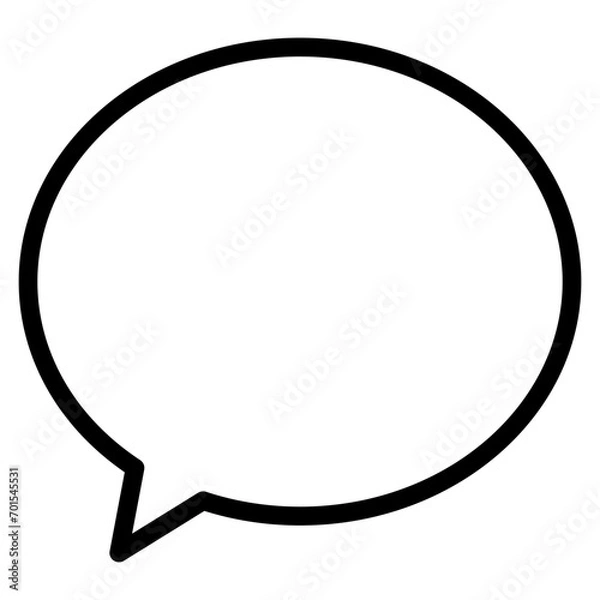 Fototapeta Chat vector icon. Talk bubble speech icon. Blank empty bubbles vector design elements.