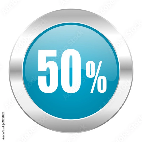 Obraz 50 percent internet icon