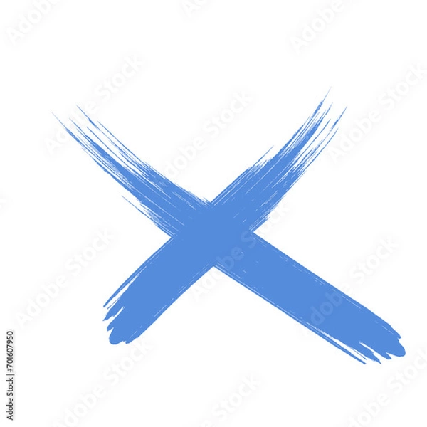 Fototapeta Colored Abstract Grunge Paint Brush Stroke Design Element