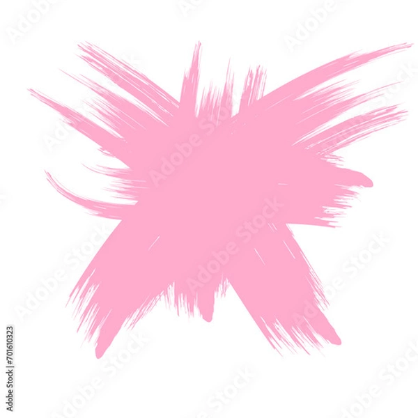 Fototapeta Colored Abstract Grunge Paint Brush Stroke Design Element