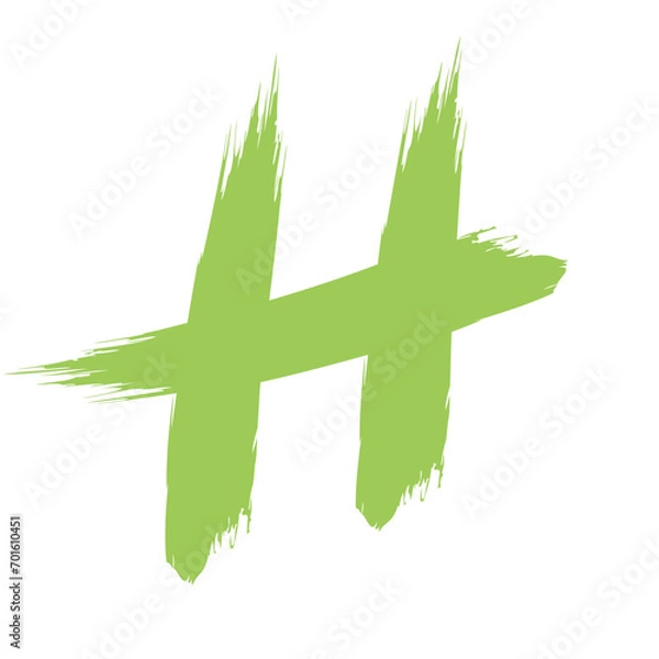 Fototapeta Colored Abstract Grunge Paint Brush Stroke Design Element