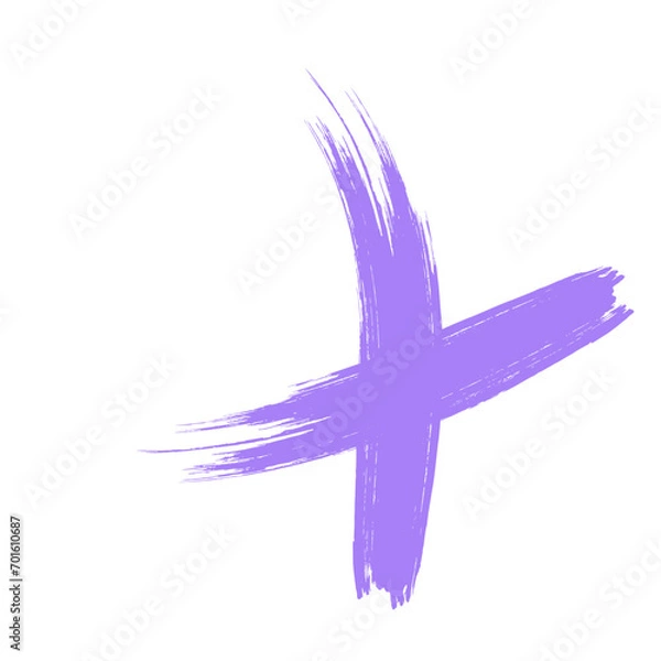 Fototapeta Colored Abstract Grunge Paint Brush Stroke Design Element